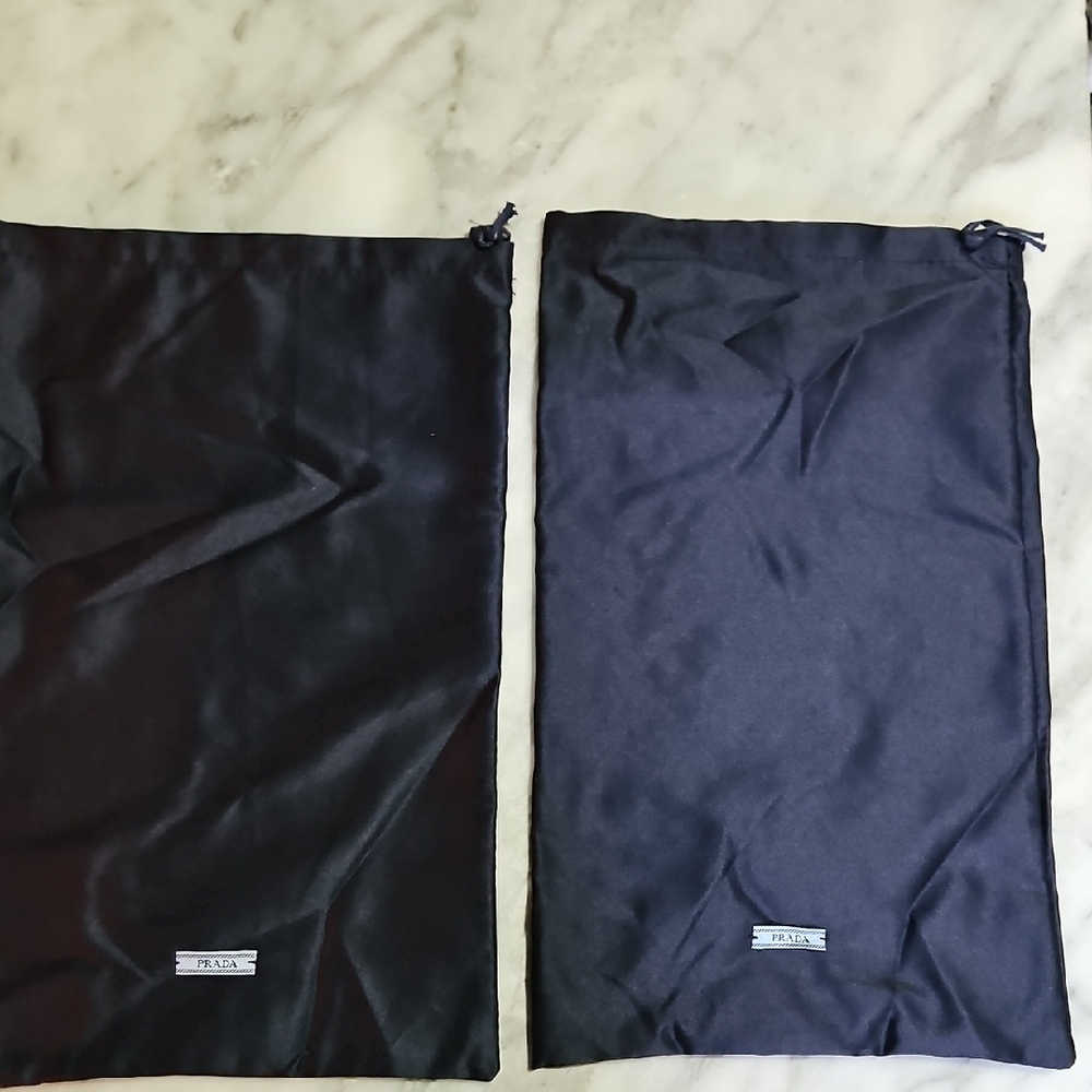 Prada Black Dust Bags Set